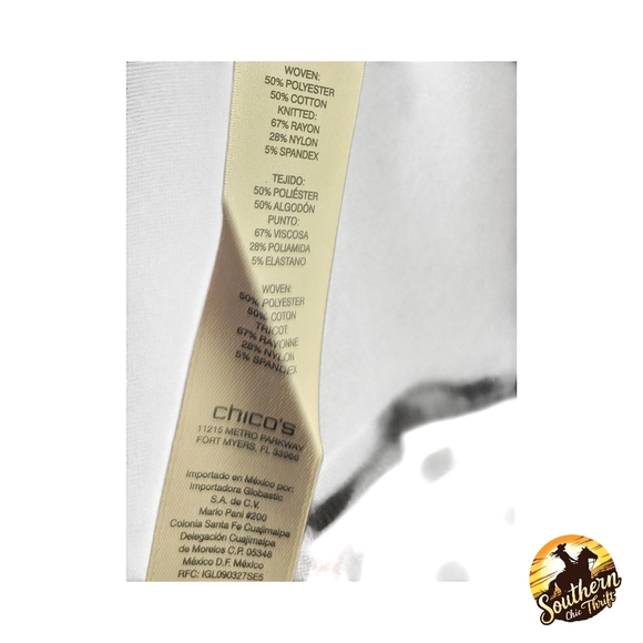 Chico's - Medium Red and Black Chevron Jacket - Picture 9 of 9